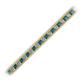 2 - Zahra Princess Cut 2.00 mm Blue and White Diamond Eternity Tennis Bracelet 