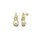 1 - Lamisa Diamond Love Knot Dangling Earrings 