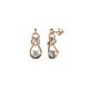 1 - Lamisa Aquamarine and Diamond Love Knot Dangling Earrings 