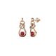 1 - Lamisa Ruby and Diamond Love Knot Dangling Earrings 
