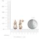 3 - Lamisa Diamond Love Knot Dangling Earrings 