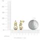 3 - Lamisa Lab Grown and Mined Diamond Love Knot Dangling Earrings 