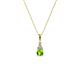 1 - Ofra Round Peridot and Diamond Pendant 