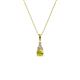 1 - Ofra Round Yellow and White Diamond Pendant 