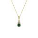 1 - Ofra Round Diamond and Lab Created Alexandrite Pendant 