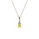 1 - Ofra Round Yellow Sapphire and Diamond Pendant 