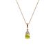 1 - Ofra Round Yellow and White Diamond Pendant 