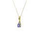 2 - Ofra Round Tanzanite and Diamond Pendant 