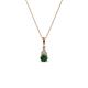 1 - Ofra Round Diamond and Lab Created Alexandrite Pendant 