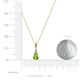 3 - Ofra Round Peridot and Diamond Pendant 