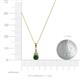 3 - Ofra Round Diamond and Lab Created Alexandrite Pendant 