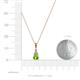 3 - Ofra Round Peridot and Diamond Pendant 