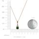 3 - Ofra Round Diamond and Lab Created Alexandrite Pendant 