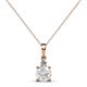 1 - Reyne White Sapphire and Diamond Two Stone Pendant 
