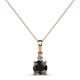 1 - Reyne Black and White Diamond Two Stone Pendant 
