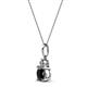 2 - Reyne Black and White Diamond Two Stone Pendant 