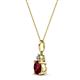 2 - Reyne Ruby and Diamond Two Stone Pendant 