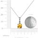 4 - Reyne Citrine and Diamond Two Stone Pendant 