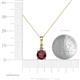 4 - Reyne Ruby and Diamond Two Stone Pendant 