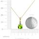4 - Reyne Peridot and Diamond Two Stone Pendant 