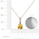 4 - Reyne Citrine and Diamond Two Stone Pendant 