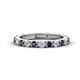 1 - Gracie 2.70 mm Round Blue Sapphire and Diamond Eternity Band 