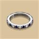 2 - Gracie 2.70 mm Round Blue Sapphire and Diamond Eternity Band 