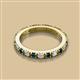 2 - Gracie 2.70 mm Round Blue and White Diamond Eternity Band 