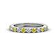 1 - Gracie 2.70 mm Round Yellow Sapphire and Diamond Eternity Band 