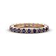 1 - Gracie 1.50 ctw Blue Sapphire (2.70 mm) Women Eternity Band 