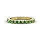 1 - Gracie 1.68 ctw Green Garnet (2.70 mm) Women Eternity Band 