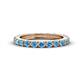 1 - Gracie 1.30 ctw Blue Topaz (2.70 mm) Women Eternity Band 