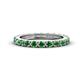 1 - Gracie 1.68 ctw Green Garnet (2.70 mm) Women Eternity Band 