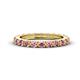 1 - Gracie 1.10 ctw Pink Tourmaline (2.70 mm) Women Eternity Band 