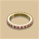2 - Gracie 1.10 ctw Pink Tourmaline (2.70 mm) Women Eternity Band 