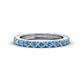 1 - Gracie 1.30 ctw Blue Topaz (2.70 mm) Women Eternity Band 