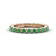 1 - Gracie 1.10 ctw Emerald (2.70 mm) Women Eternity Band 