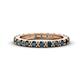 1 - Gracie 1.40 ctw Blue Diamond (2.70 mm) Women Eternity Band 