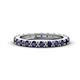 1 - Gracie 1.50 ctw Blue Sapphire (2.70 mm) Women Eternity Band 