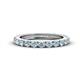 1 - Gracie 1.10 ctw Aquamarine (2.70 mm) Women Eternity Band 