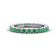 1 - Gracie 1.10 ctw Emerald (2.70 mm) Women Eternity Band 