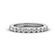 1 - Gracie 1.50 ctw White Sapphire (2.70 mm) Women Eternity Band 
