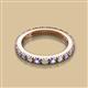 2 - Gracie 2.70 mm Round Tanzanite and Lab Grown Diamond Eternity Band 