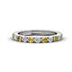 1 - Gracie 2.70 mm Round Citrine and Lab Grown Diamond Eternity Band 