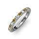 3 - Gracie 2.70 mm Round Citrine and Lab Grown Diamond Eternity Band 