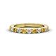 1 - Gracie 2.70 mm Round Citrine and Lab Grown Diamond Eternity Band 