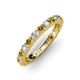 3 - Gracie 2.70 mm Round Citrine and Lab Grown Diamond Eternity Band 