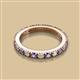 2 - Gracie 2.70 mm Round Iolite and Lab Grown Diamond Eternity Band 