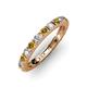 3 - Gracie 2.70 mm Round Citrine and Lab Grown Diamond Eternity Band 