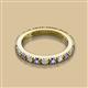 2 - Gracie 2.70 mm Round Iolite and Lab Grown Diamond Eternity Band 